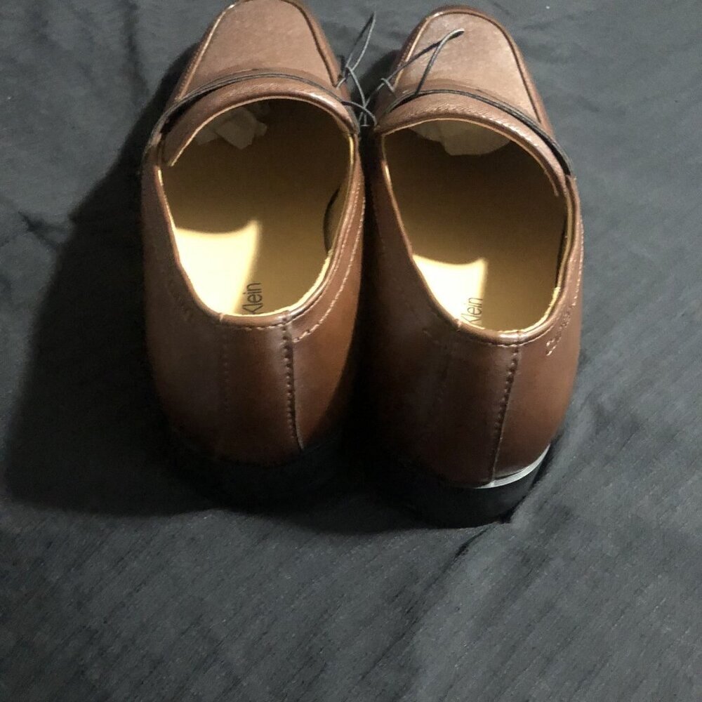 Calvin Klein Men's Oxford Brown Dress Shoes, Size 8, Pointed Toe, Loafers - Picture 3 of 5